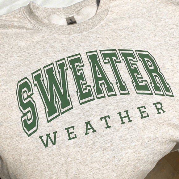 Sweater weather fall sweatshirt - Picture 3 of 7